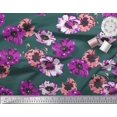 thumbnail image 2 of Soimoi Poly Georgette Fabric Flower Artistic Printed Fabric 1 Yard 52 Inch Wide, 2 of 3