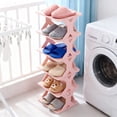 thumbnail image 4 of Uuiauoio Thickened and Widened Corner Shoe Rack Small Size Easy to Install Storage Cabinet for Entryway, Closet, Bedroom, Bathroom Organizer , Compact Shoe Shelf for Home Organization, 4 of 7