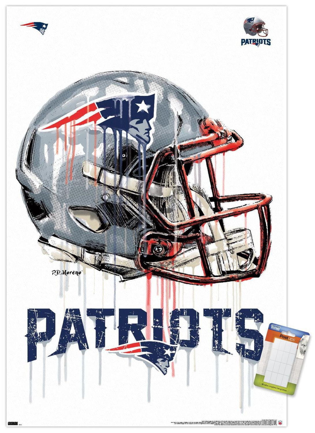 NFL Patriots de la Nouvelle-Angleterre - Casque anti-goutte 20