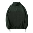 thumbnail image 1 of Hauts pour Femmes Manches Longues Chandail en Molleton Universel en Polaire à Col Rabattu Manches Longues Chandail en Molleton de Sport Ample Mode Couleur Unie Hauts Manches Longues pour Femmes, 1 of 7