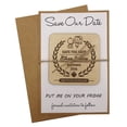 thumbnail image 1 of 25 Custom Wedding Save The Date Cards Rustic Engraved Wood Magnets With Envelopes Wedding Announcements, 1 of 3