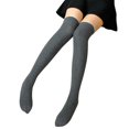 thumbnail image 1 of Chaussettes Hautes pour Femmes, Chaussettes d'Hiver en Coton Doux, 1 of 9