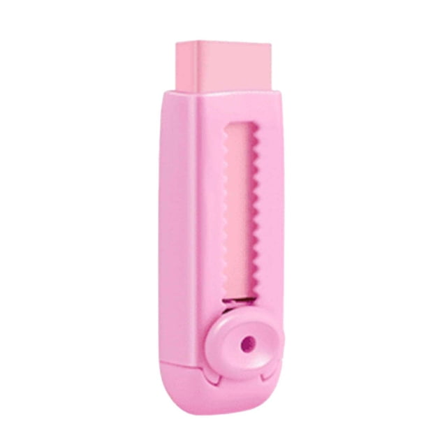 Erasers For School Push-Style Eraser With Rolling Wheel Mechanism For Primary Students 10 cm Length Non-Staining Low-Residue Design