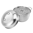 thumbnail image 1 of Stainless Steel Steamer Pot, Multipurpose Steaming Pot Cookware with Lid, Handle, Metal Cooking Steam Soup Pot Stock Pot for Vegetable Dumpling Food Stews Pasta, 1 of 7