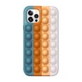 thumbnail image 1 of Étui de Téléphone Fidget Toys, Étui de Protection en Silicone à Bulles pour iPhone7/8/7Plus /8Plus/ X/TP/ XR/TP Max/11/11ProMax/12/12Pro/ 12ProMax(Bleu-Blanc), 1 of 6