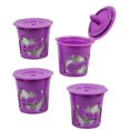 thumbnail image 1 of Chok K-Cup Compatible Dosettes de Filtre à Café Réutilisables Rechargeables Lot de 4 Dosettes Dauphin, 1 of 3