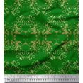 thumbnail image 1 of Soimoi Poly Georgette Fabric Filigree Damask Printed Craft Fabric by the Yard 52 Inch Wide, 1 of 3