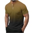 thumbnail image 1 of Plebaso Mens Fashion Tshirts Button Short Sleeve Pullover Shirts Summer Casual Basic Tees Tops for Men, 1 of 6