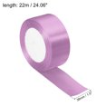 thumbnail image 2 of Unique Bargains 1.5" Wide 24 Yards Satin Ribbon Single Side Craft Roll Wrap Decoration Violet, 2 of 6