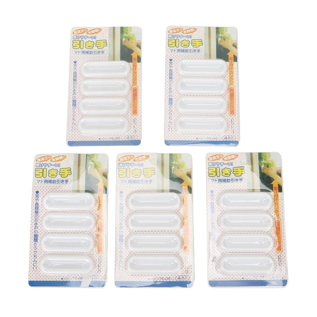 20 Pcs Poignée Autocollante à Tirer Légère Poignée Instantanée à Coller pour Fenêtre Porte Armoire