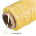 thumbnail image 4 of Unique Bargains 186 Yards 210D/1mm Leather Sewing Thread Polyester Waxed Cord, Yellow, 4 of 5