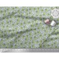 thumbnail image 2 of Soimoi Poly Georgette Fabric Chestnut Leaves Print Sewing Fabric Yard 42 Inch Wide, 2 of 3