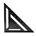 thumbnail image 1 of Yeacher Aluminum Alloy Triangle Rulers 90 degrees 45 degrees Set Square 12in Black Metric Square Ruler, 1 of 8