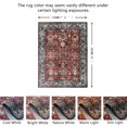 thumbnail image 2 of JV Home Area Rug Oushak Red Brown 7'6"x10' Washable Carpet Anti Slip, 2 of 7