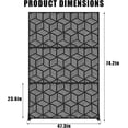 thumbnail image 3 of OUYAWEI Metal Privacy Screen,Freestanding Decorative Divider,Extended Height Privacy Screen with Stable Base for Garden,Cube design, 3 of 8