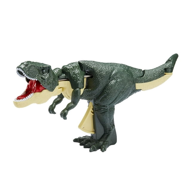 Boc Jouet Modèle d'Animal Dino Bouche Réaliste Ouverte et Fermée, Interrupteur à Pression, Attaque Frappante, Jouet Dinosaure avec Queue et Tête Oscillantes Enfants Si