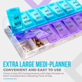 thumbnail image 3 of MEDca Weekly Pill Organizer, Twice-a-Day, 1 Pill Organizer Extra Large, 3 of 9