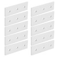 thumbnail image 1 of 10pcs Flat Mending Plate Aluminum Joining Plate 3 Hole Flat Connecting Joining Plate Aluminum Connecting Plate  for Straight Lengthening Connection Between, 1 of 7