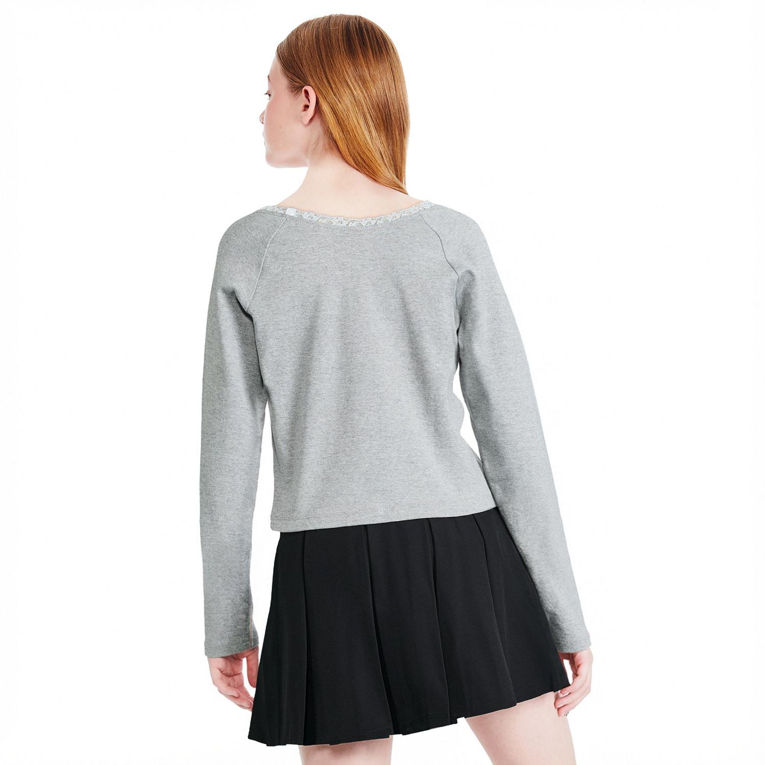 T-shirt à imprimé graphique et manches longues Justice pour filles