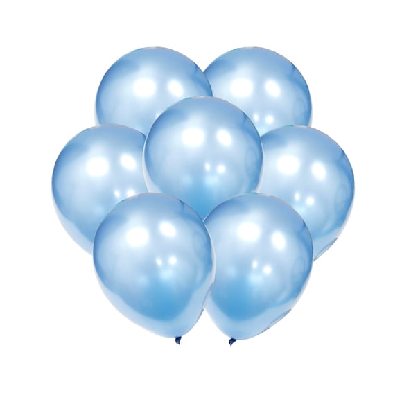 Way To Celebrate 12Pcs Balloons Pearl Blue, 12CT x 12in Helium Latex Balloon