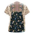 thumbnail image 5 of Cameland T-Shirt à Manches Courtes Décontracté d'Été pour Femmes, à Boutons, Col Rond, Chandail Blouse Hauts, 5 of 5