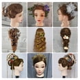 thumbnail image 4 of RYRDWP Mannequin Américain Cheveux Mannequin Tête Tête Réelle pour Coiffage avec Maquillage, 4 of 9