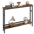 thumbnail image 2 of Ourlova 5.9" Narrow Sofa Table, 2 Tier Skinny Console Table with Adjustable Shelf, Slim Behind Couch Table, 2 of 8