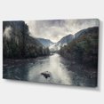 thumbnail image 2 of Design Art - Mountain River with Fog and Rain, 2 of 4