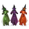 thumbnail image 3 of Halloween S/3 Motion Activated Animated Talking Witches, 68‑Inch Tall Scary Swinging Figurine, 3 of 7