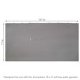 thumbnail image 3 of Sunnydaze 125 x 77 Inch Polyester 4-Piece Gazebo Sidewall Set - Gazebo Curtains Only - Provides Shade and Privacy - Gray, 3 of 7