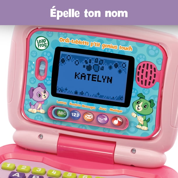 LeapFrog 2-in-1 Leaptop Touch, Pink, Interactive Toddler Learning