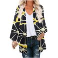 thumbnail image 2 of Nouveaux Hauts pour Femmes 2023 Mode Col Rond Grande Taille T-Shirt à Manches Longues Blouse Imprimée Automne Chandail en Molleton à Manches Longues pour Femmes, 2 of 5
