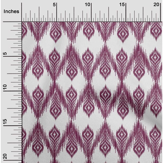 oneOone Viscose Chiffon Fabric Chevron Ikat Fabric Prints By Yard 42 Inch Wide
