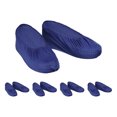 thumbnail image 1 of Unique Bargains Couvre-Chaussures, 5 Paires Réutilisables Antidérapants pour Intérieur, Bleu Marine, 1 of 6