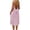 Pink, variant on QIUOMBBP Womens Backless Cami Dresses Sleeveless Spaghetti Strap Eyelets Mini Dress Summer Loose Breathable Loungewear Sundress Green S