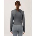 thumbnail image 3 of ORUYROP Veste de Course Légère Extensible pour Femmes avec Fermeture Éclair Complète et Trous pour les Pouces, 3 of 7