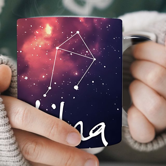 TopLLC Twelve Constellations Ceramic Color-changing Cup Coffee Tea Cup Constellation glass