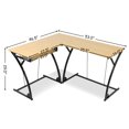 thumbnail image 2 of Costway L-Shaped Home Office Corner Desk Computer PC Laptop Table Gaming Workstation, 2 of 10