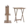 thumbnail image 1 of Ensemble de table à plateau en acacia gris Smyth, 1 of 9