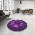 thumbnail image 4 of Ahgly Tapis Rectangulaire Lavable en Machine Intérieur Transitionnel Orchidée Foncée Violet, 8 Pieds x 12 Pieds, 4 of 7