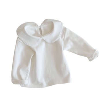 Yuyuzo Vêtements pour Nouveau-Né Manches Longues Col à Revers Coton Doux Confortable Camisole pour Bébé Fille
