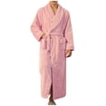 thumbnail image 5 of Timegard Womens Bathrobe Long Sleeve Lapel Neck Nightgowns Long Plush Robes Fall Winter Warm Comfy Robe, 5 of 5