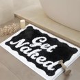 thumbnail image 1 of KOEXM Get Naked Bath Mat Cute Bathroom Rugs 16" x 24", Non-Slip Absorbent Funny Bath Mat, Machine Washable Small Funny Bathroom Decor Black Shower Rug, 1 of 6