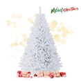 thumbnail image 2 of Gymax 6ft White Christmas Tree Classic Pine Tree PVC Material Thicken Tips(White), 2 of 10