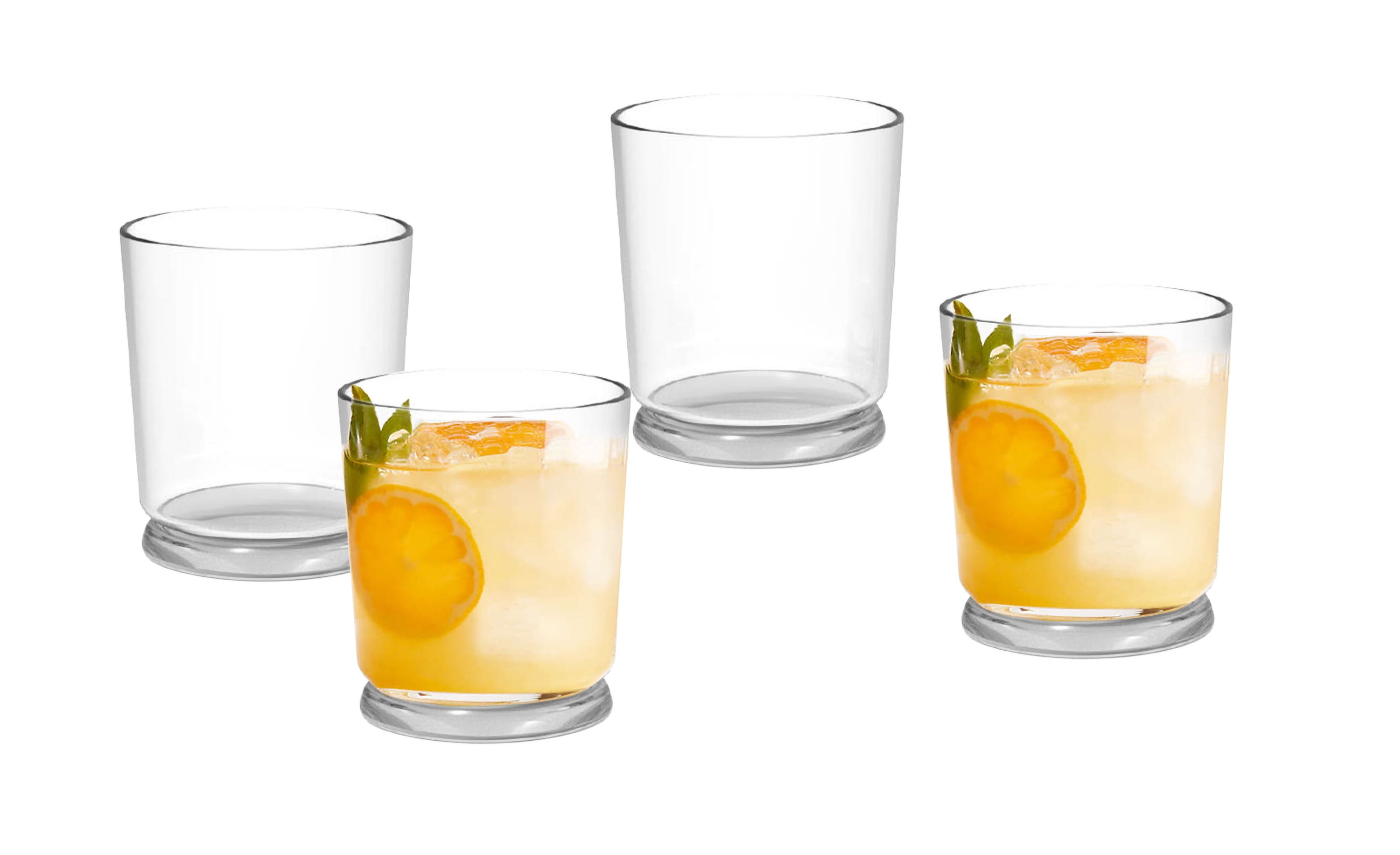 Better Homes and Gardens Emerson Collection claire Double vieux verre 4pack