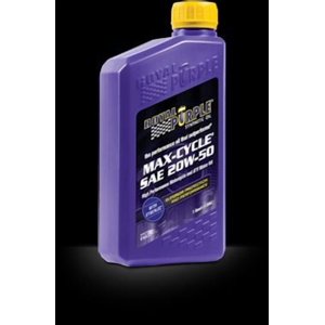 Royal Purple 01316 Huile Max-Cycle (R) SAE 20W-50; Synthétique; 1 Bouteille de quart; simple; huile de moto
