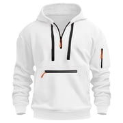 Cute Hoodies Long Sleeve Pullover Sweater Men Thick Hoodies for Men Sweat Shirt for Men Sweatshirt Pullover, White, 3XL