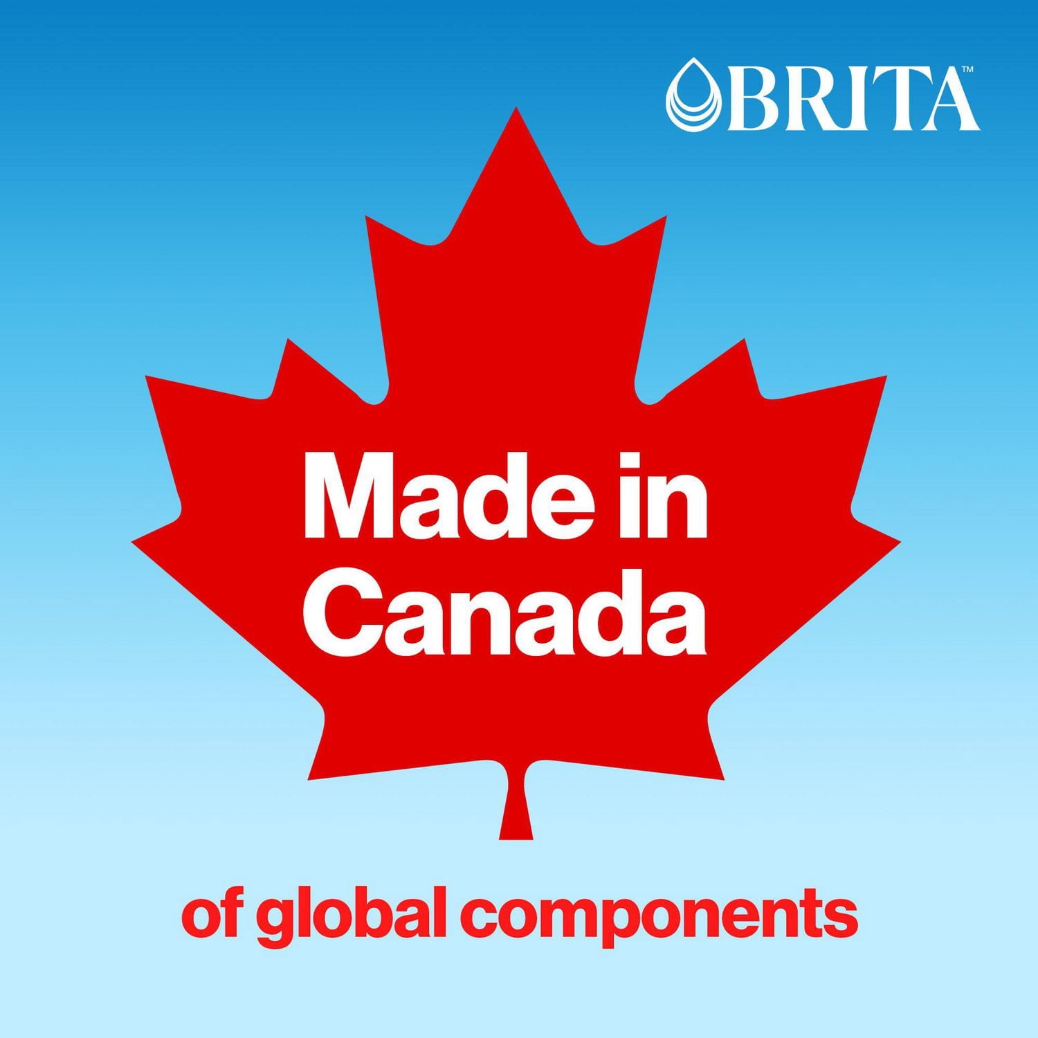 Filtre de rechange Brita standard, réduit les contaminants tout en conservant les minéraux sains, certifié par la WQA pour la réduction du chlore afin d’améliorer le goût de l’eau, fabriqué sans BPA