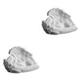 thumbnail image 3 of Maytalsory Resin White Angel Statue Elegant Desktop Decor Collection Window Props for Christmas lie down left think 2Set, 3 of 6
