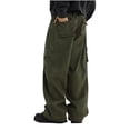 thumbnail image 3 of Styesk Men's Pants Men's Fashionable Summer Outdoor Functional Charging Pocket Loose Work Pants, 3 of 3